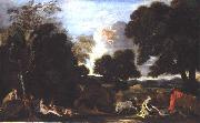 Nicolas Poussin Paysage avec Junon et Argus oil painting